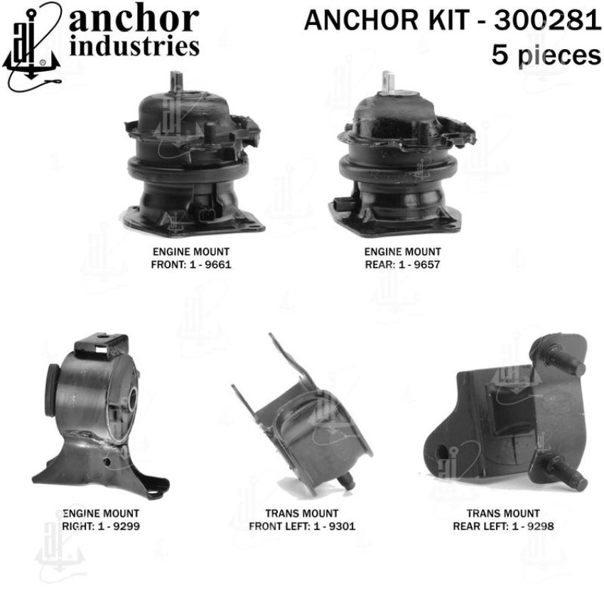 ANCHOR MOUNTS 300281 ENGINE MNT KIT