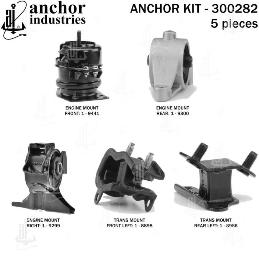 ANCHOR MOUNTS 300282 ENGINE MNT KIT