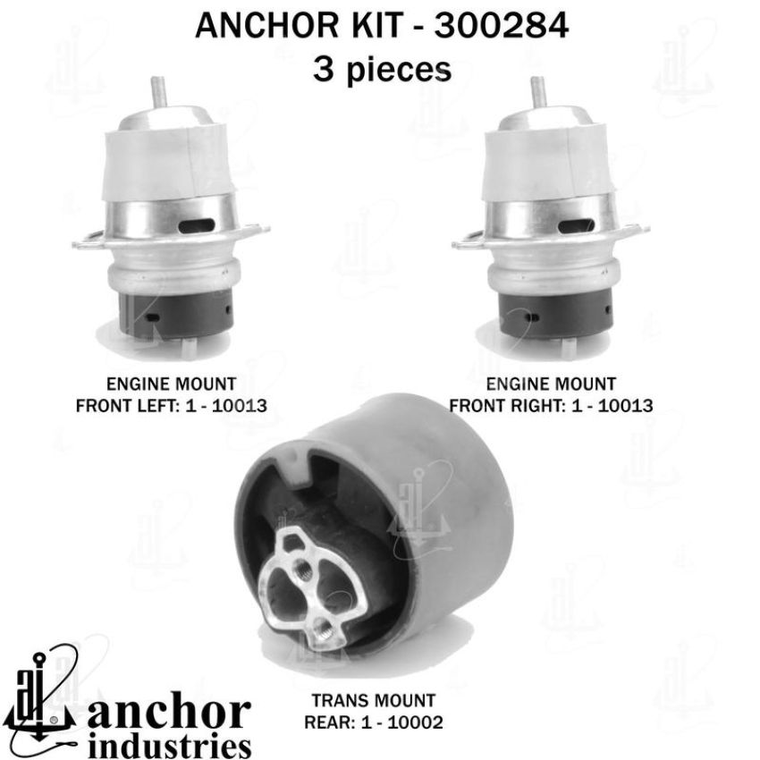 ANCHOR MOUNTS 300284 ENGINE MNT KIT