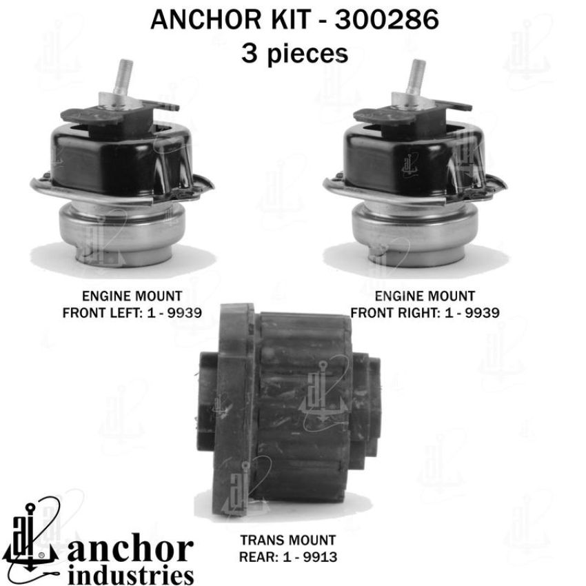 ANCHOR MOUNTS 300286 ENGINE MNT KIT