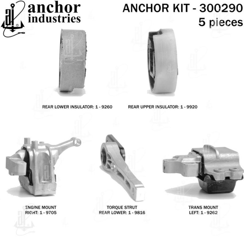 ANCHOR MOUNTS 300290 ENGINE MNT KIT