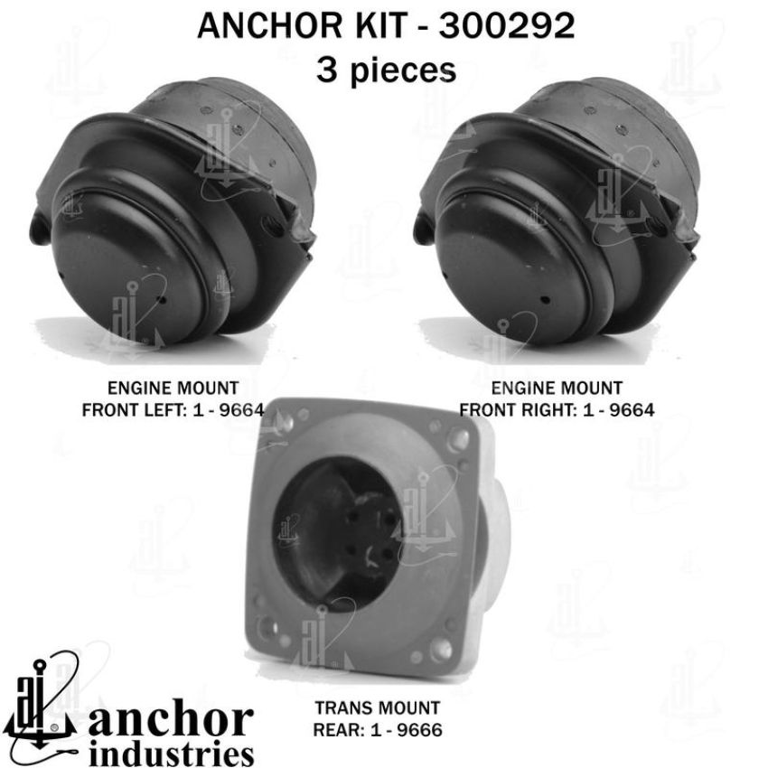ANCHOR MOUNTS 300292 ENGINE MNT KIT