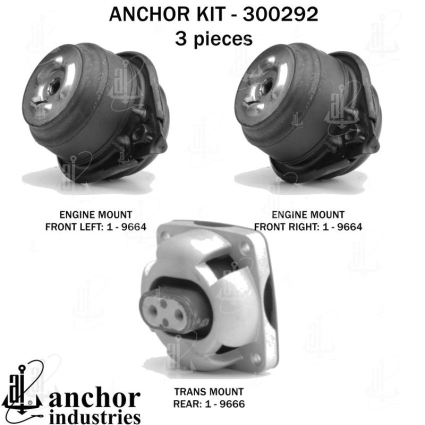 ANCHOR MOUNTS 300292 ENGINE MNT KIT