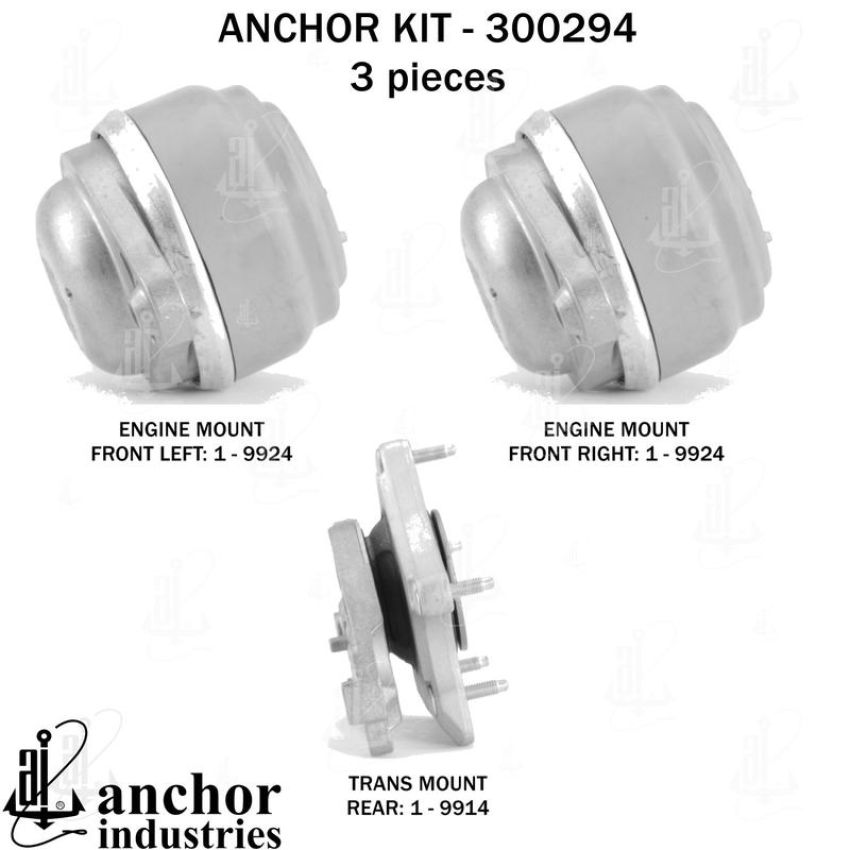 ANCHOR MOUNTS 300294 ENGINE MNT KIT