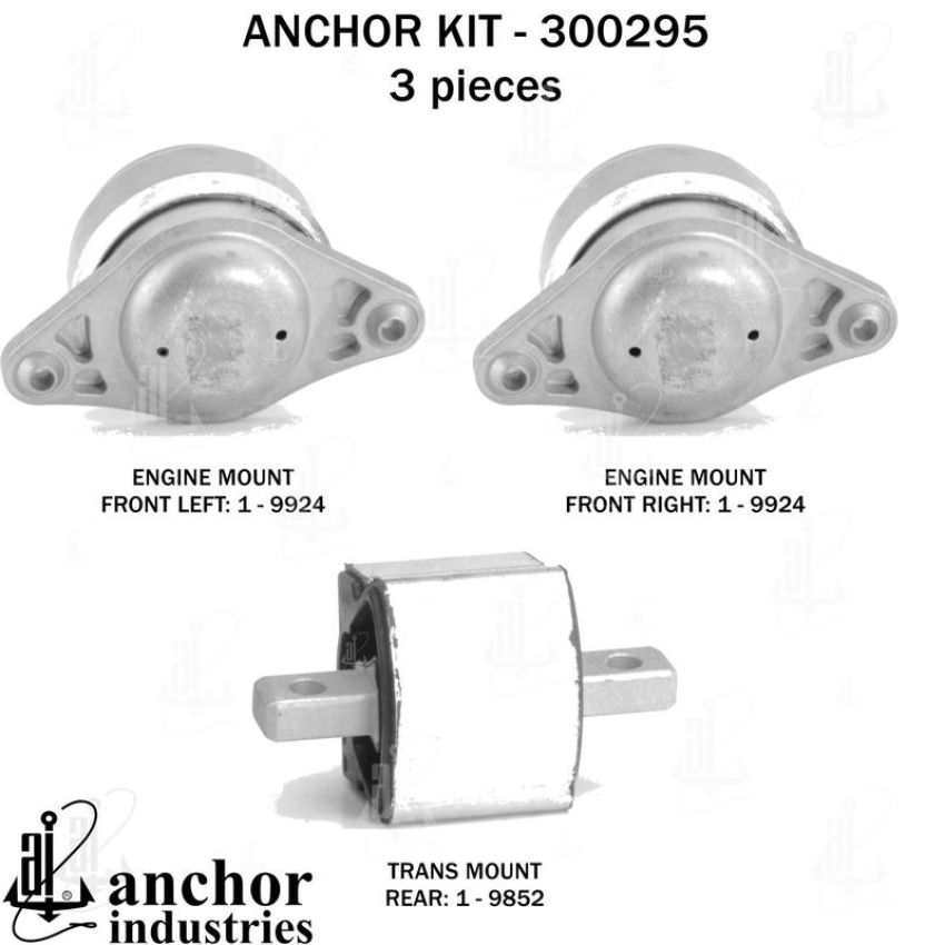 ANCHOR MOUNTS 300295 ENGINE MNT KIT