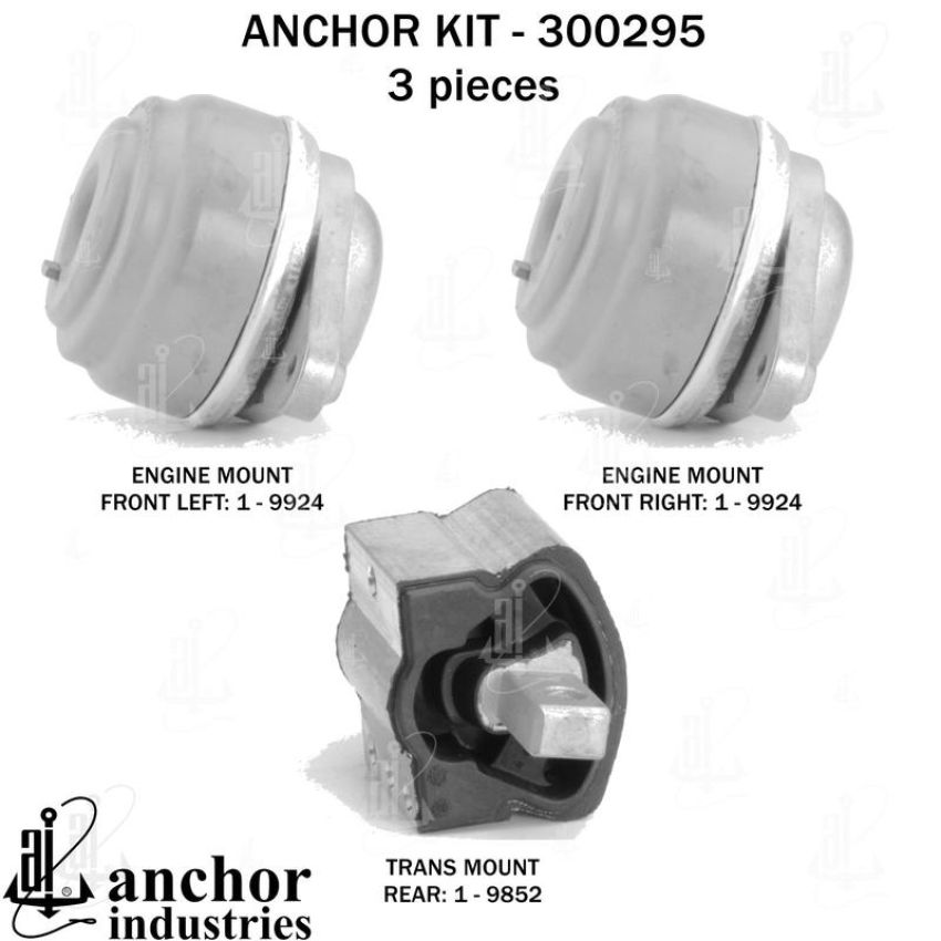 ANCHOR MOUNTS 300295 ENGINE MNT KIT