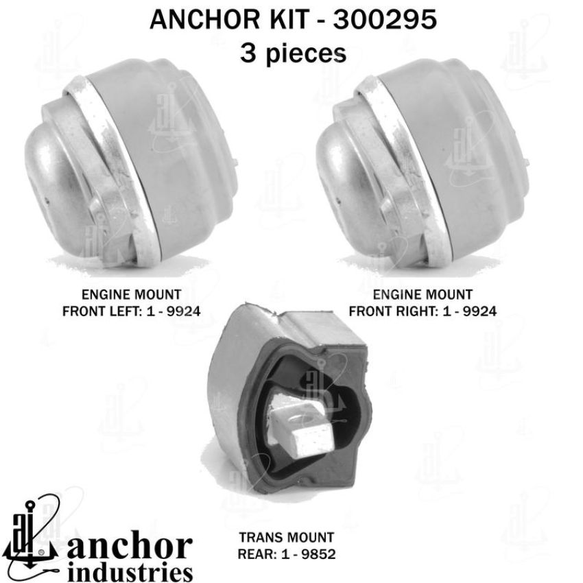 ANCHOR MOUNTS 300295 ENGINE MNT KIT