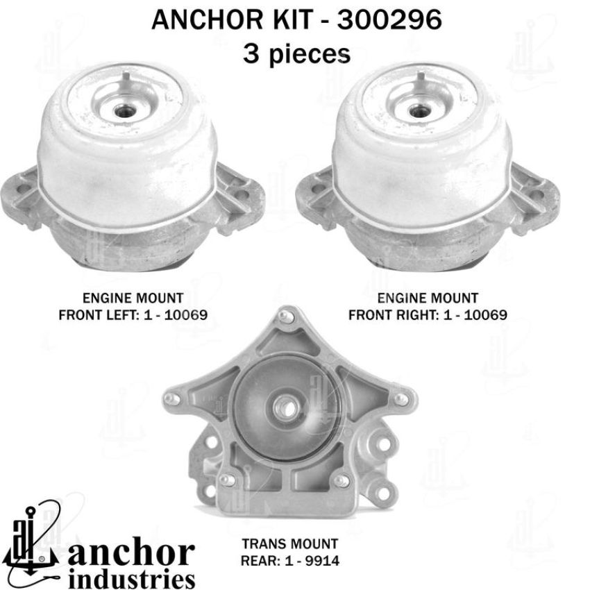 ANCHOR MOUNTS 300296 ENGINE MNT KIT