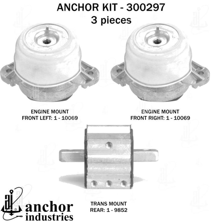 ANCHOR MOUNTS 300297 ENGINE MNT KIT
