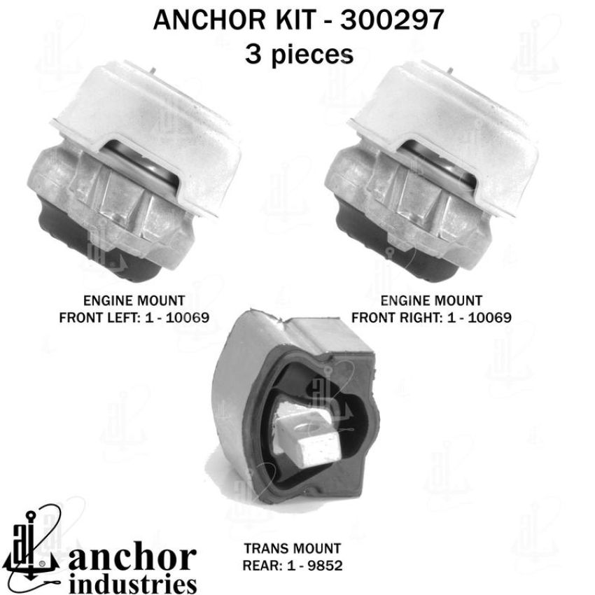 ANCHOR MOUNTS 300297 ENGINE MNT KIT