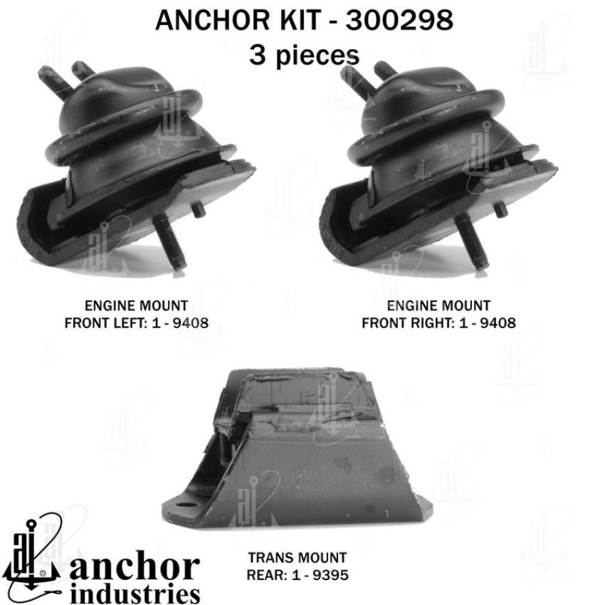 ANCHOR MOUNTS 300298 ENGINE MNT KIT