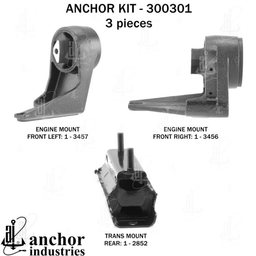 ANCHOR MOUNTS 300301 ENGINE MNT KIT