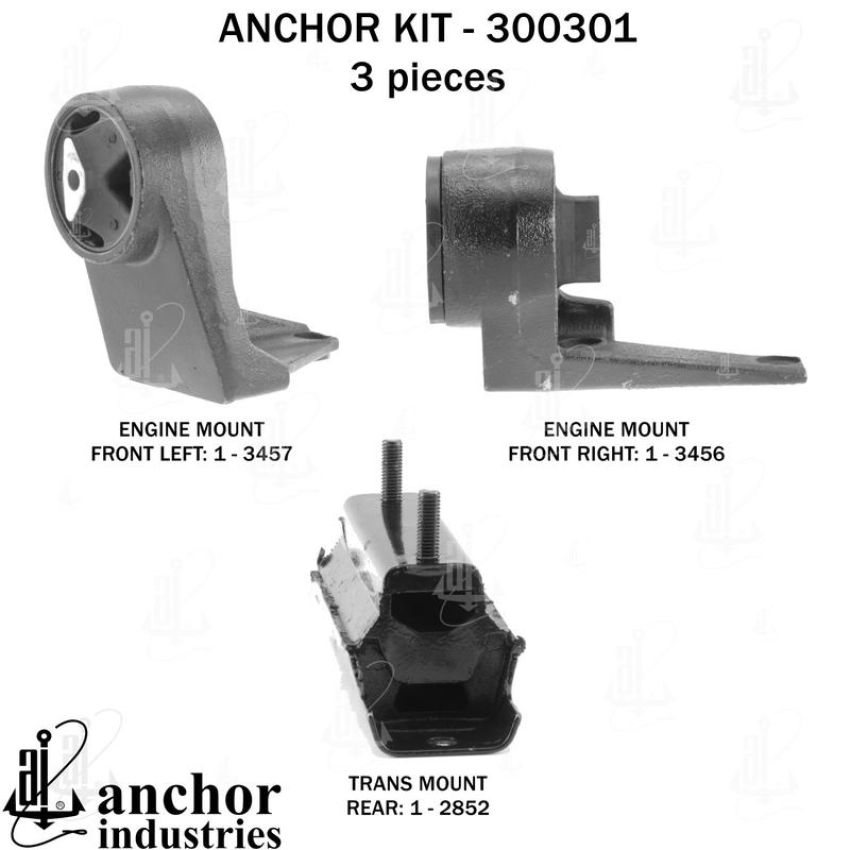 ANCHOR MOUNTS 300301 ENGINE MNT KIT
