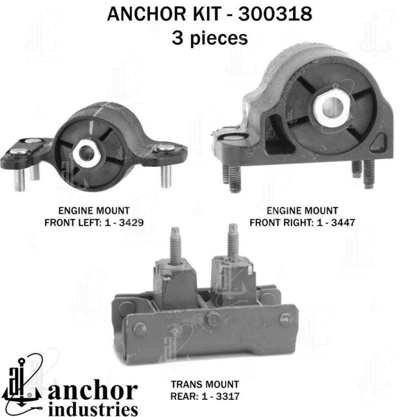 ANCHOR MOUNTS 300318 ENGINE MNT KIT