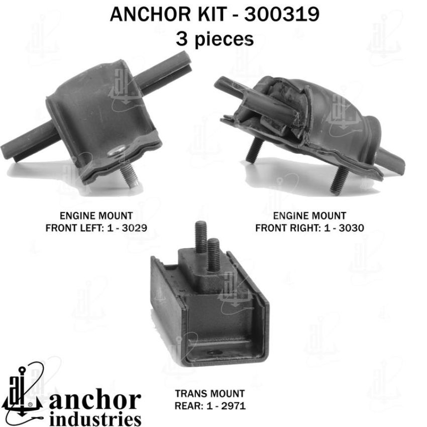 ANCHOR MOUNTS 300319 ENGINE MNT KIT