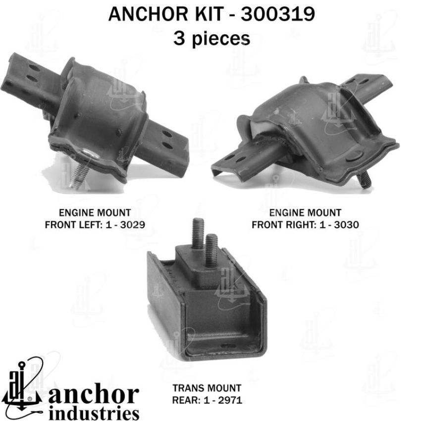 ANCHOR MOUNTS 300319 ENGINE MNT KIT