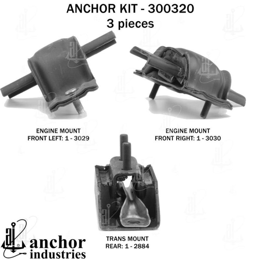 ANCHOR MOUNTS 300320 ENGINE MNT KIT