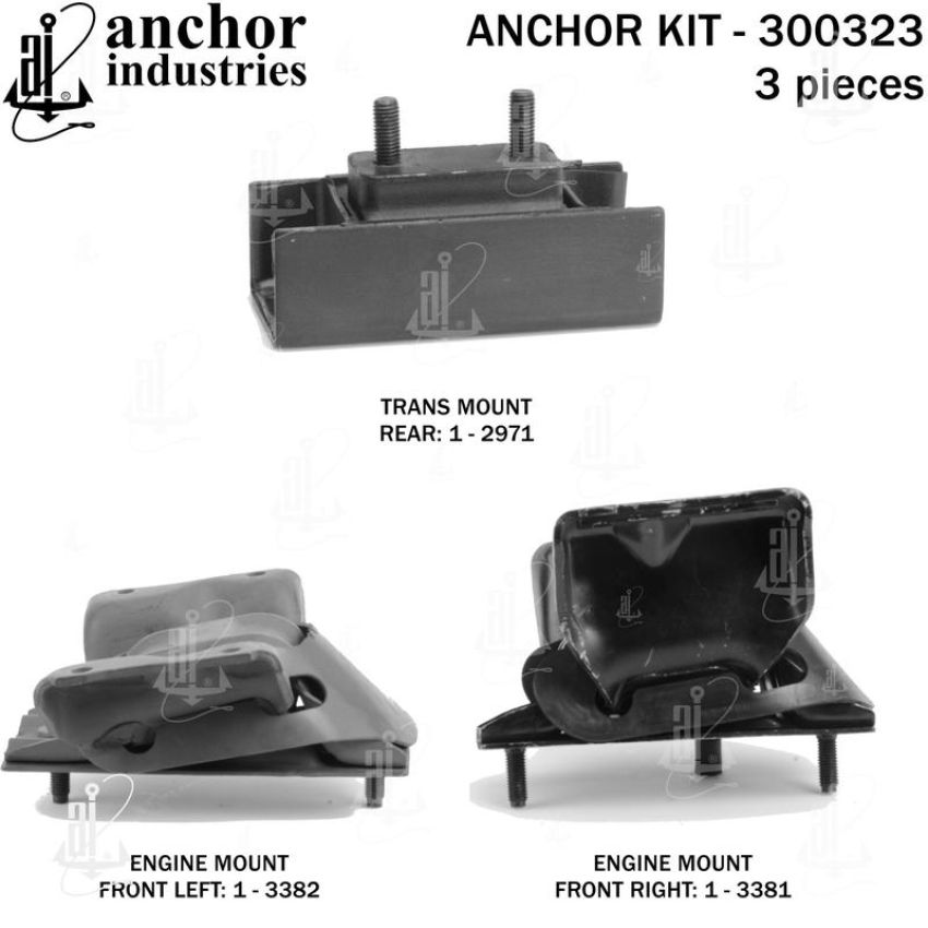 ANCHOR MOUNTS 300323 ENGINE MNT KIT