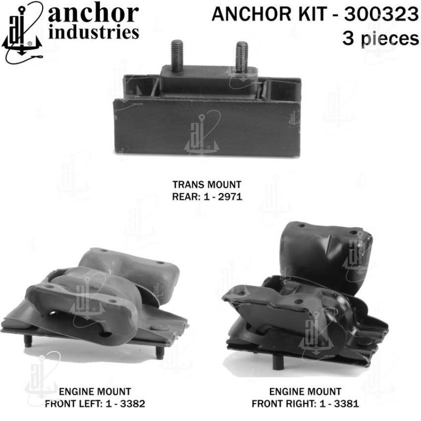ANCHOR MOUNTS 300323 ENGINE MNT KIT