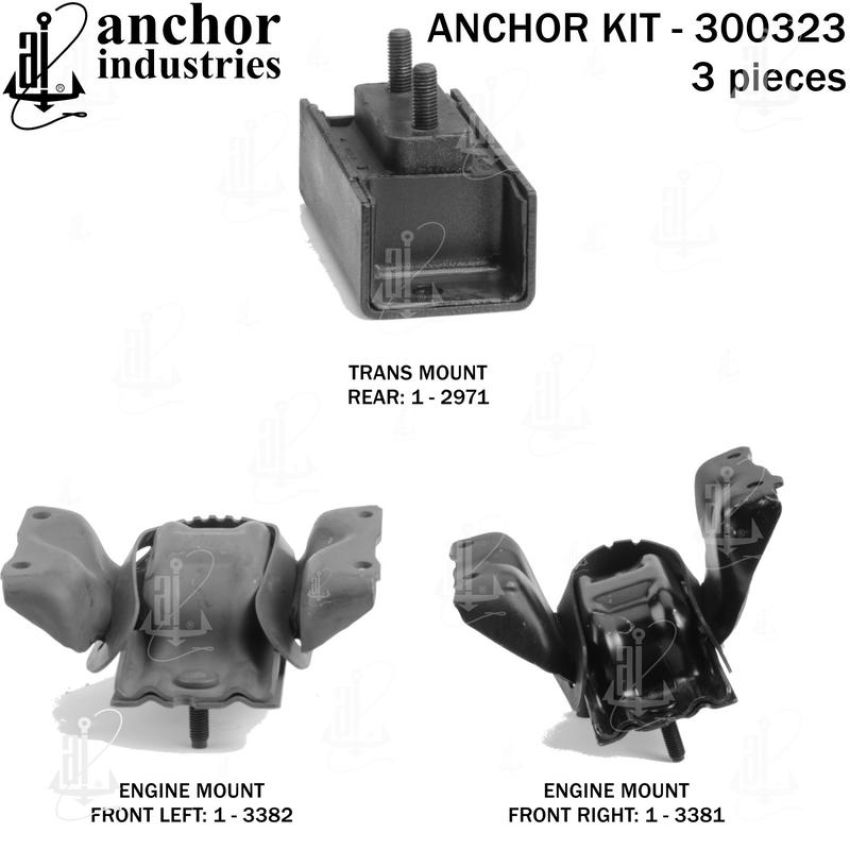 ANCHOR MOUNTS 300323 ENGINE MNT KIT