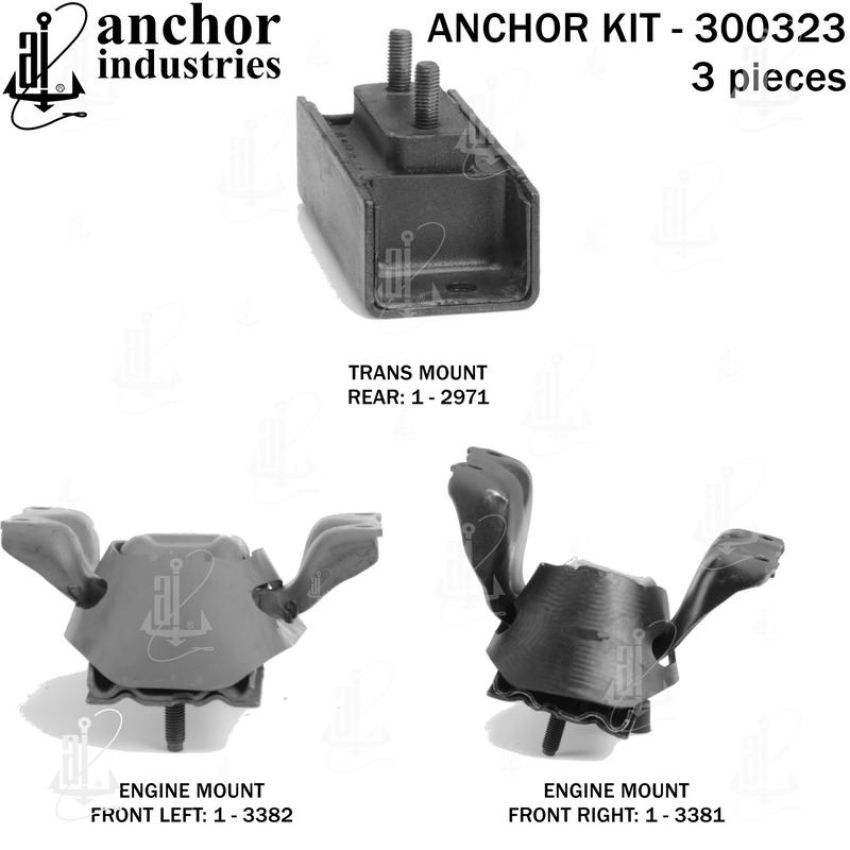 ANCHOR MOUNTS 300323 ENGINE MNT KIT