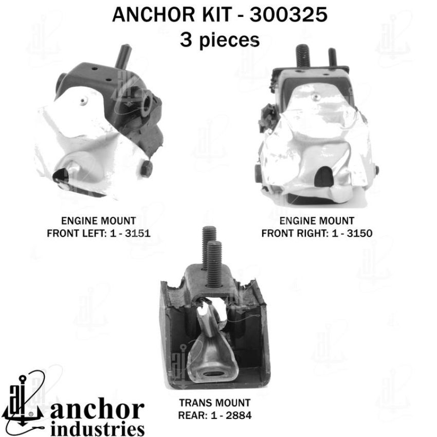 ANCHOR MOUNTS 300325 ENGINE MNT KIT