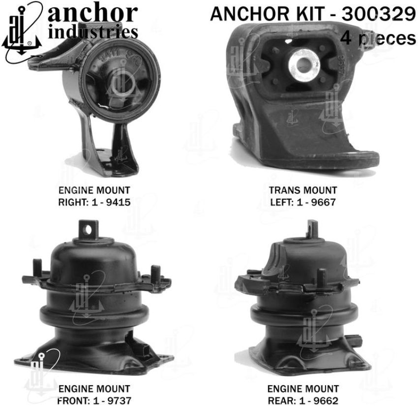 ANCHOR MOUNTS 300329 ENGINE MNT KIT