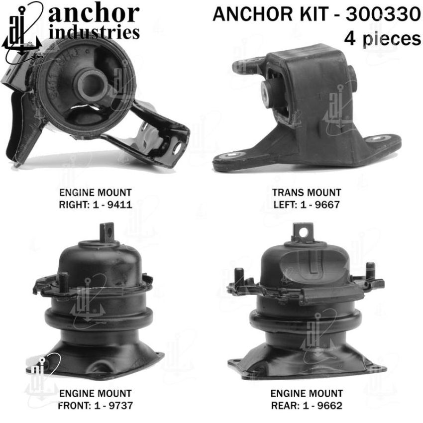 ANCHOR MOUNTS 300330 ENGINE MNT KIT