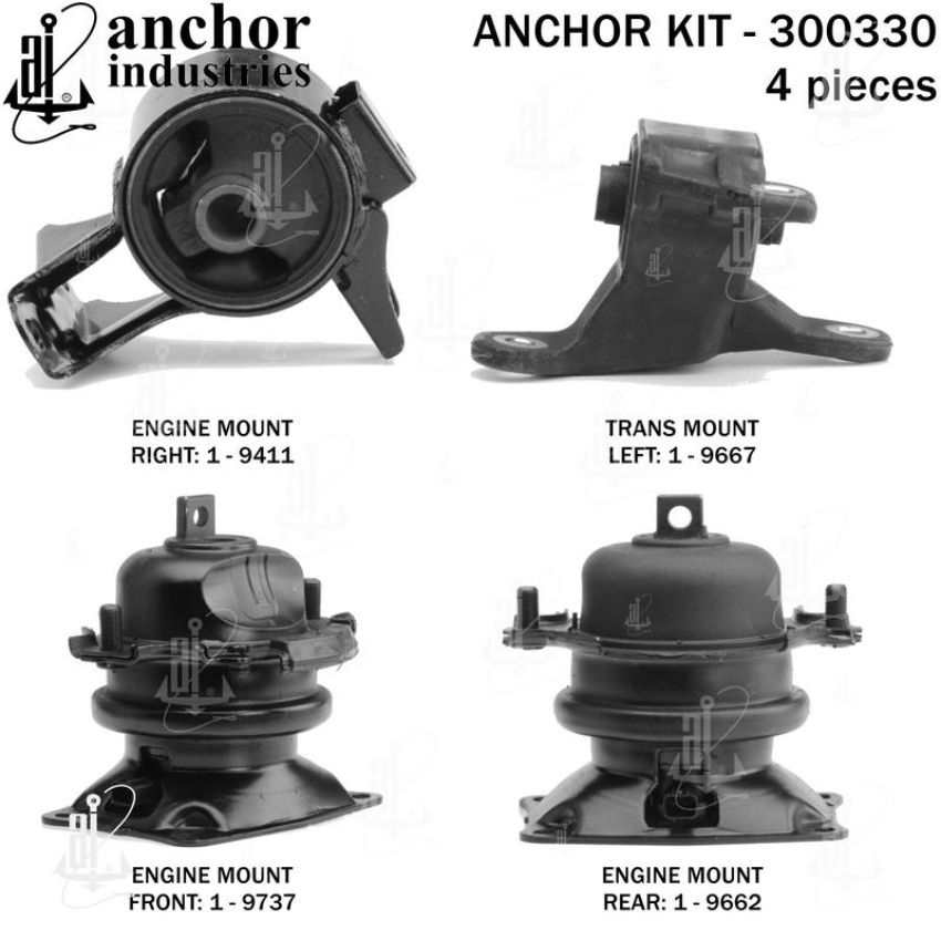 ANCHOR MOUNTS 300330 ENGINE MNT KIT