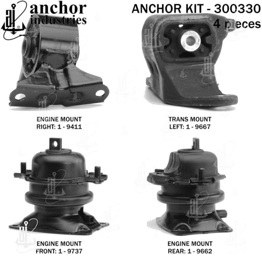 ANCHOR MOUNTS 300330 ENGINE MNT KIT