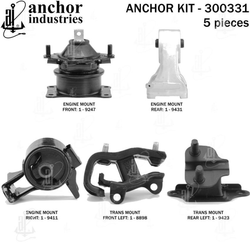 ANCHOR MOUNTS 300331 ENGINE MNT KIT