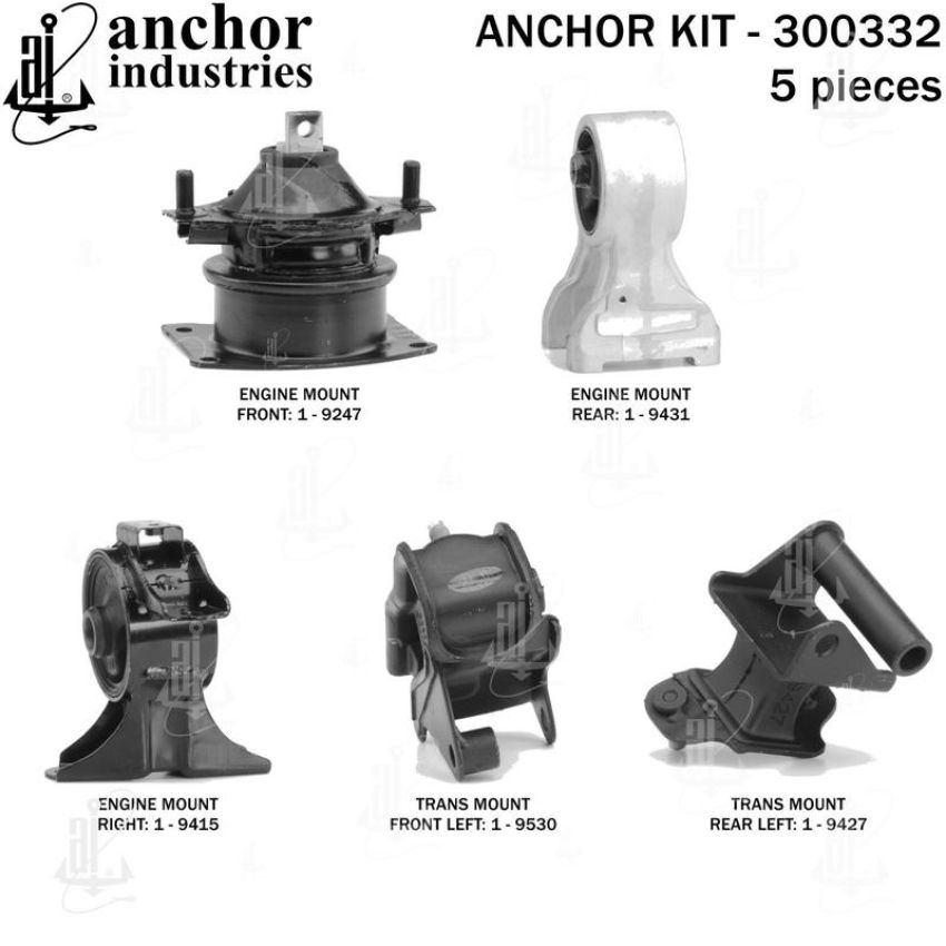 ANCHOR MOUNTS 300332 ENGINE MNT KIT