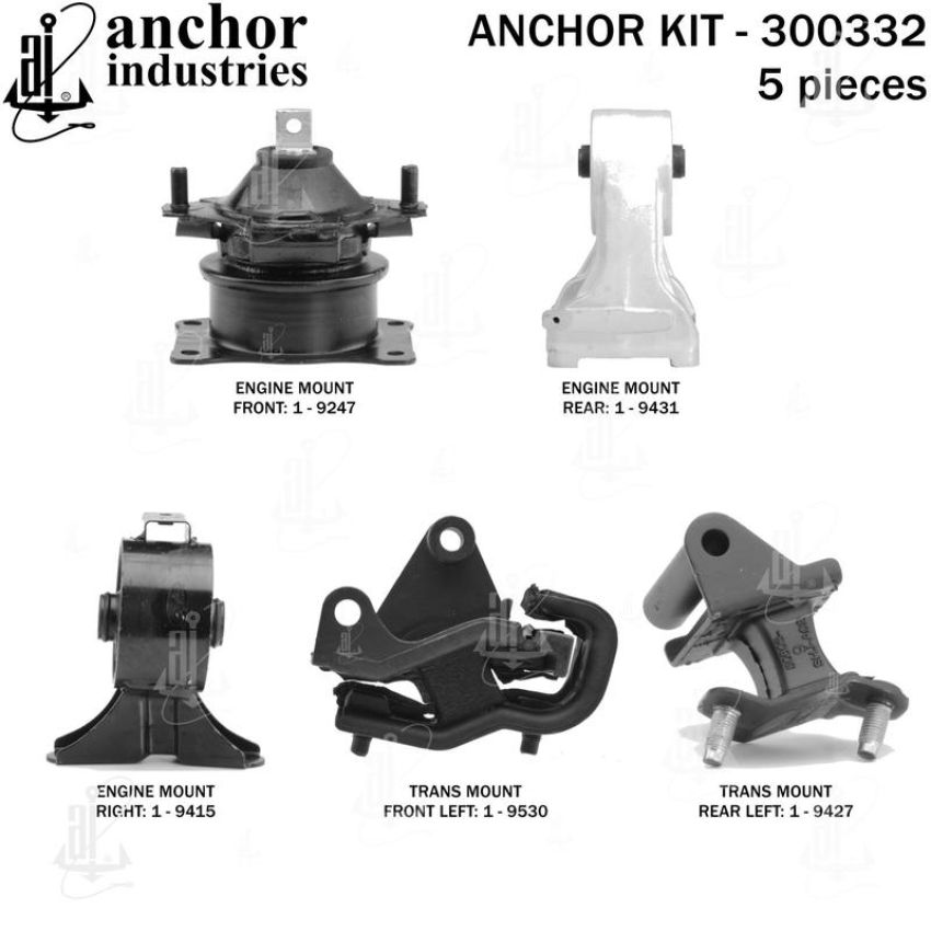 ANCHOR MOUNTS 300332 ENGINE MNT KIT