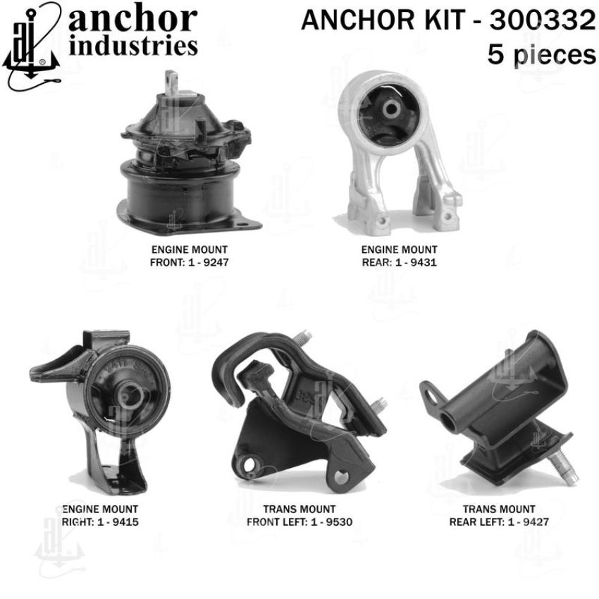 ANCHOR MOUNTS 300332 ENGINE MNT KIT
