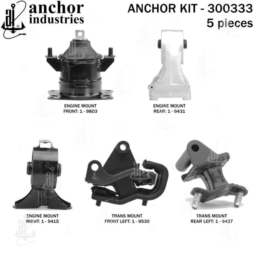 ANCHOR MOUNTS 300333 ENGINE MNT KIT