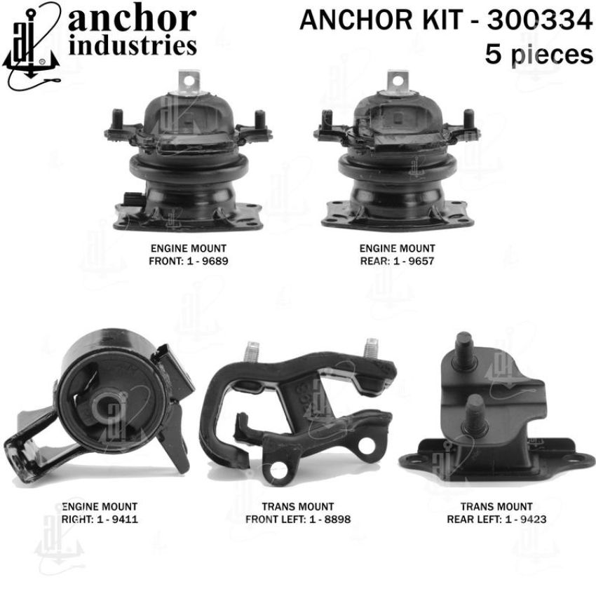 ANCHOR MOUNTS 300334 ENGINE MNT KIT