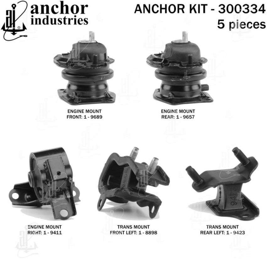 ANCHOR MOUNTS 300334 ENGINE MNT KIT