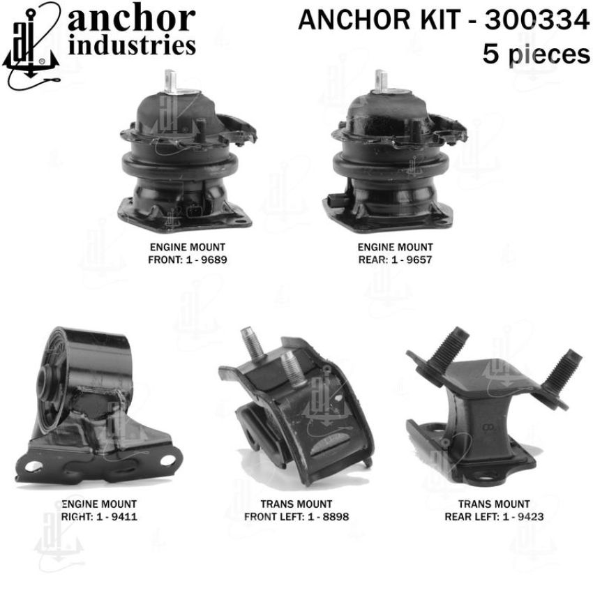 ANCHOR MOUNTS 300334 ENGINE MNT KIT