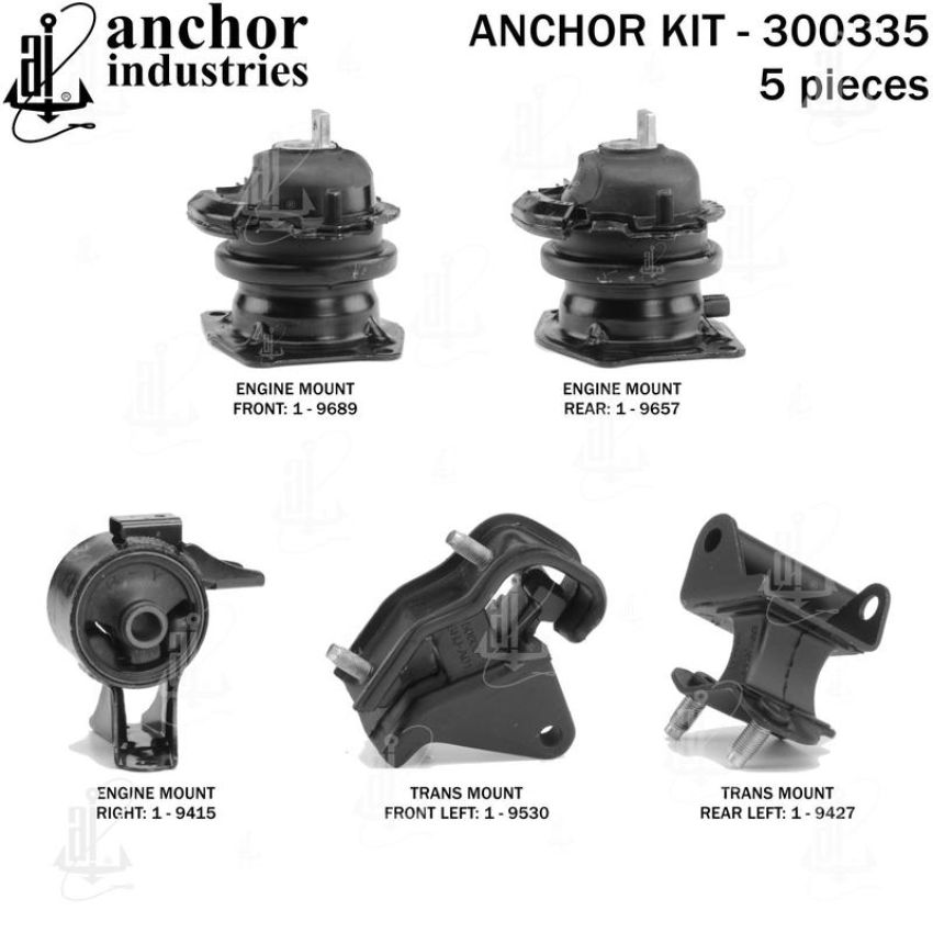 ANCHOR MOUNTS 300335 ENGINE MNT KIT
