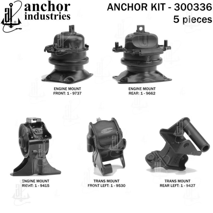 ANCHOR MOUNTS 300336 ENGINE MNT KIT