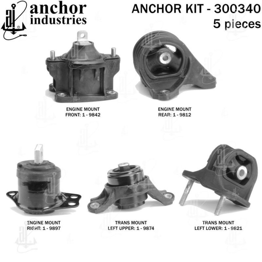 ANCHOR MOUNTS 300340 ENGINE MNT KIT