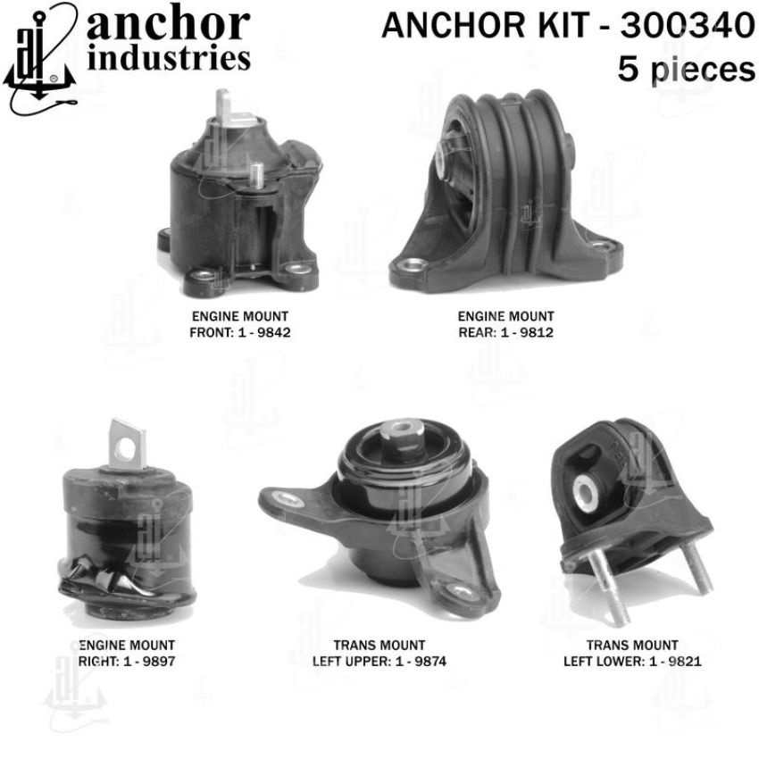 ANCHOR MOUNTS 300340 ENGINE MNT KIT