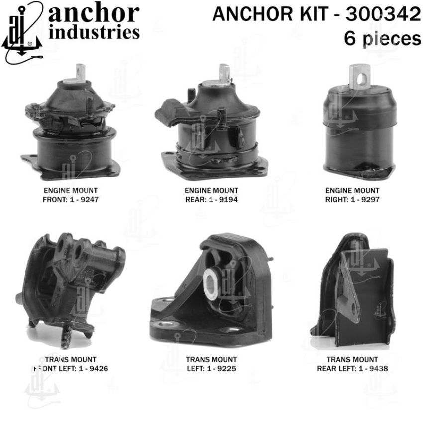 ANCHOR MOUNTS 300342 ENGINE MNT KIT