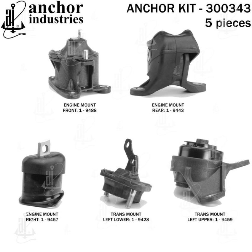 ANCHOR MOUNTS 300343 ENGINE MNT KIT