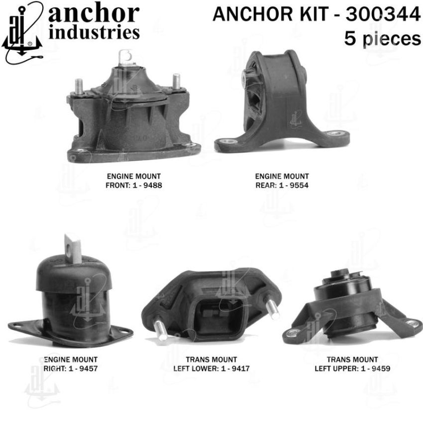 ANCHOR MOUNTS 300344 ENGINE MNT KIT