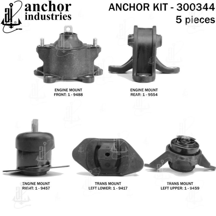 ANCHOR MOUNTS 300344 ENGINE MNT KIT