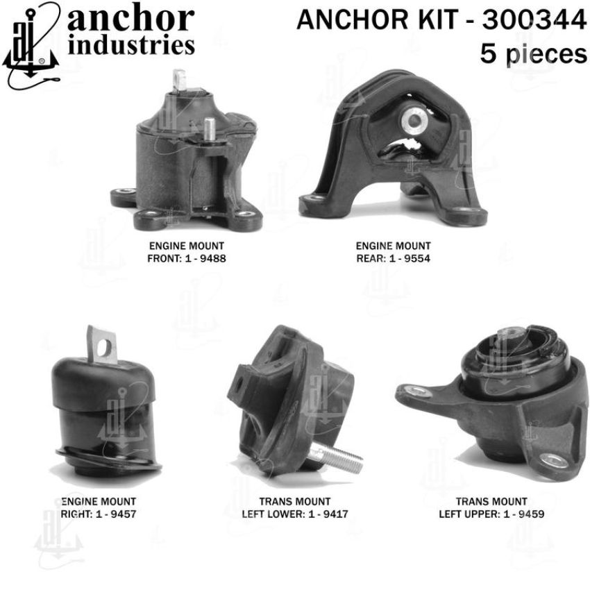 ANCHOR MOUNTS 300344 ENGINE MNT KIT
