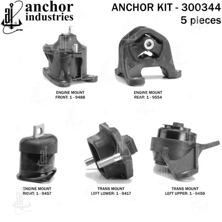 ANCHOR MOUNTS 300344 ENGINE MNT KIT