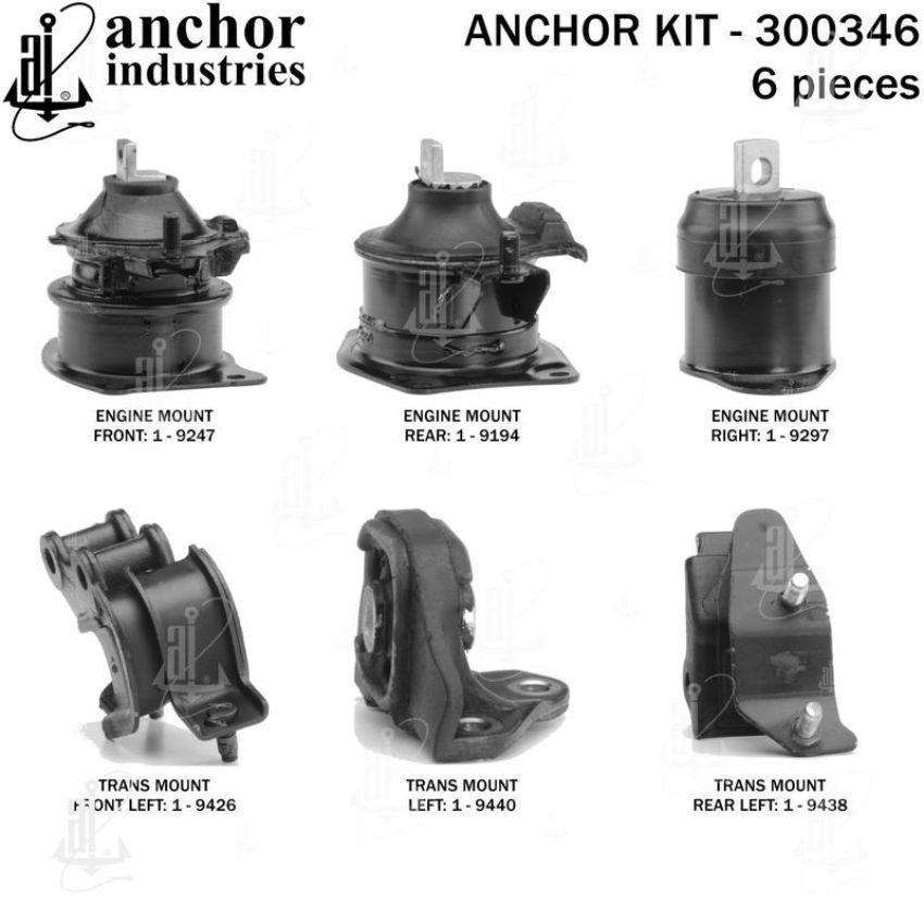 ANCHOR MOUNTS 300346 ENGINE MNT KIT
