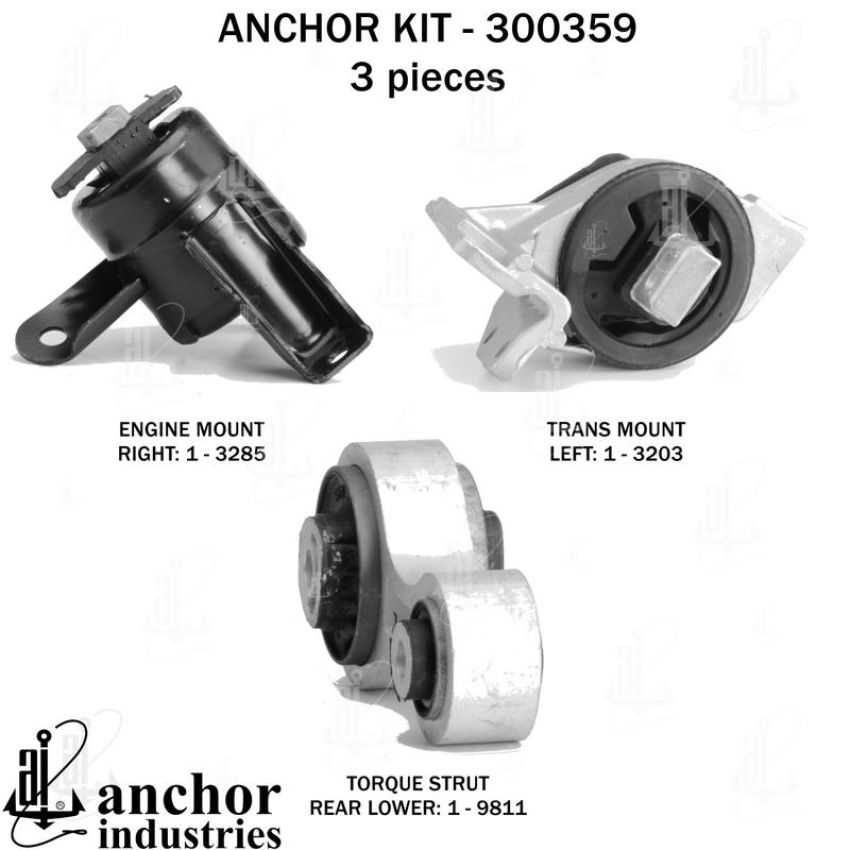 ANCHOR MOUNTS 300359 ENGINE MNT KIT